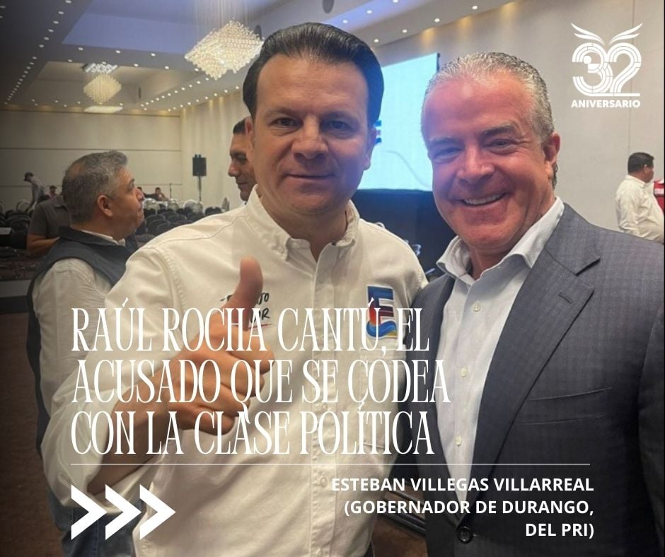 Fotografías del propio empresario demuestran que presumía amistad y colaboración con políticos de todos los colores, como con el Gobernador de Durango y la Presidenta de México.