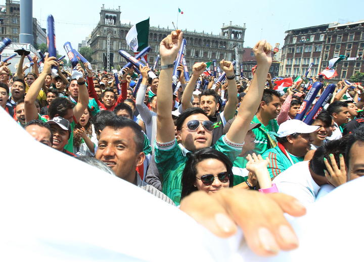 Zócalo listo para el juego de México