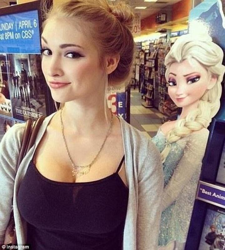 Anna Faith la princesa real Elsa de Frozen
