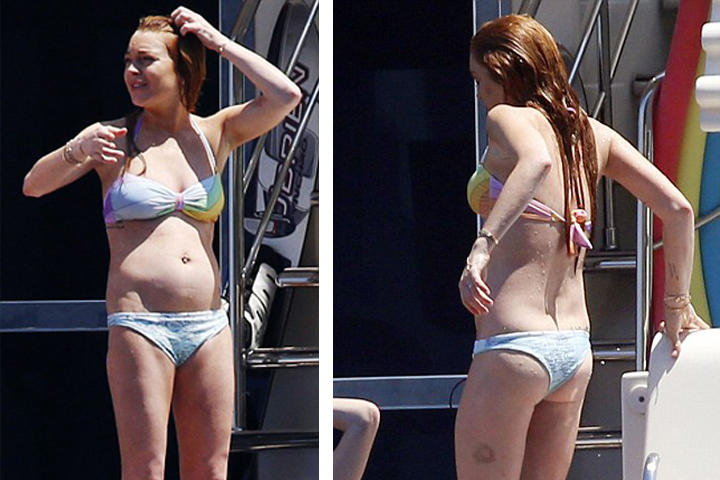 Critican el cuerpo descuidado de Lindsay Lohan