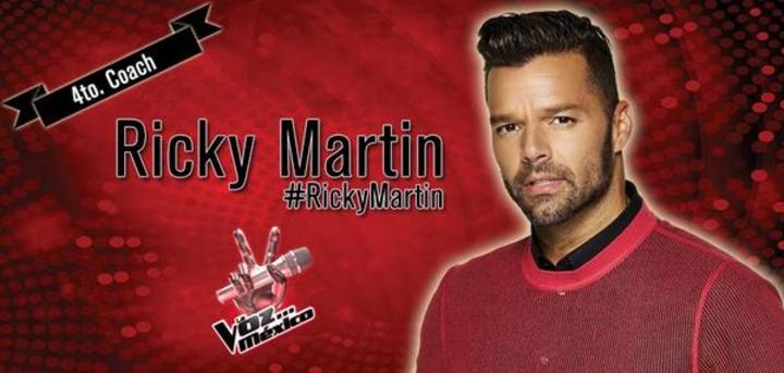 Confirman a Ricky Martin en La Voz... México