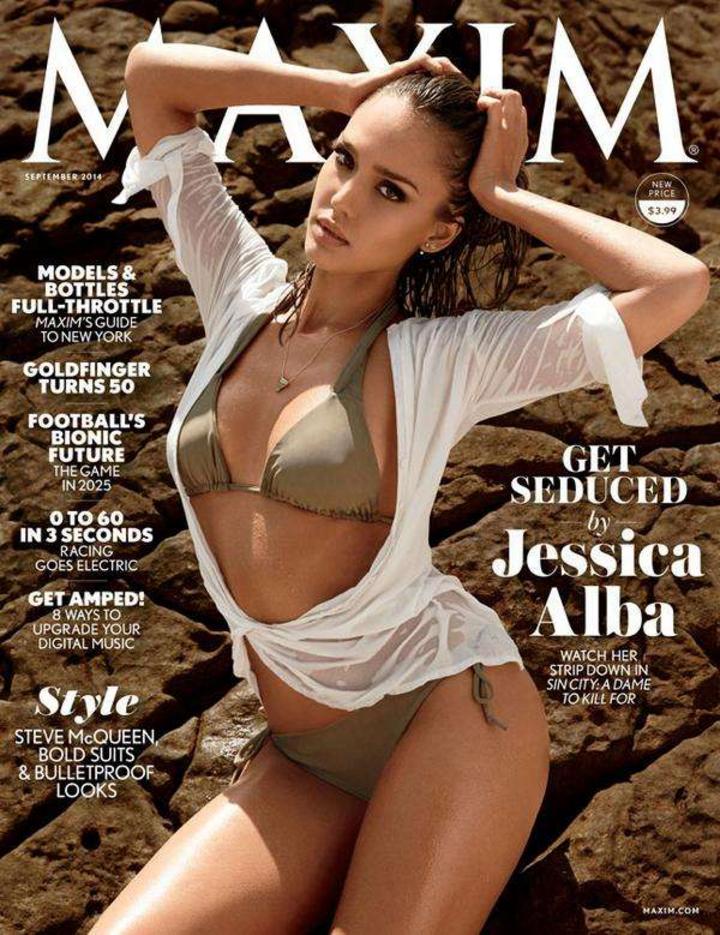 Jessica Alba luce sus encantos para revista