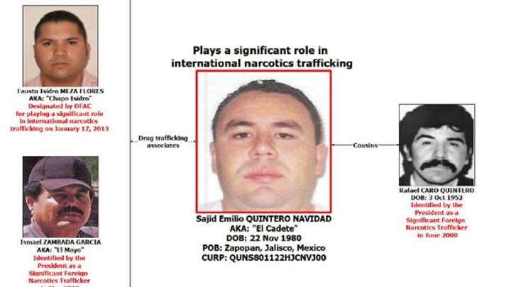 Pone EU en la 'lista negra' a primo de Caro Quintero