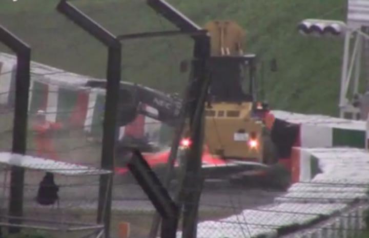 Aficionado captó en video accidente de Jules Bianchi