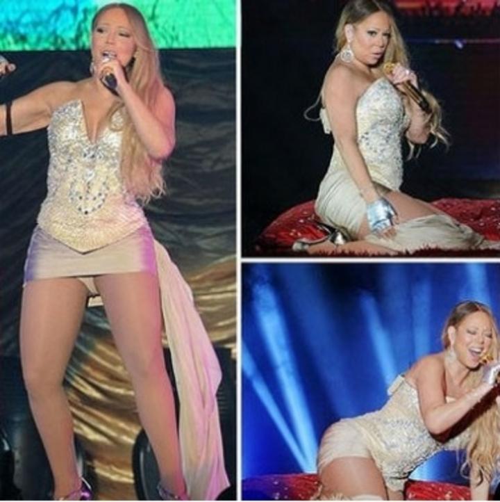 Mariah Carey hace ridículo en el escenario