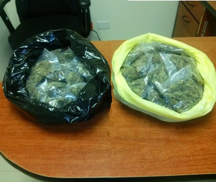 Zacatecanos traían casi un kilo de mota