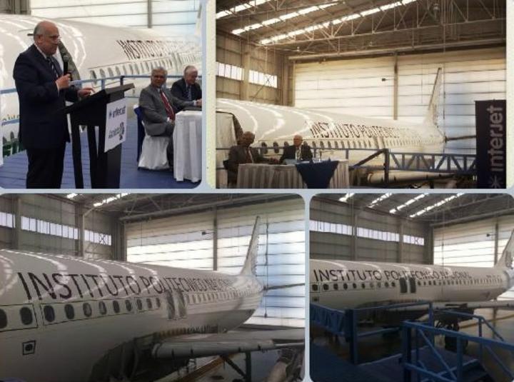 Recibe IPN en donaci n un Airbus 320 de Interjet