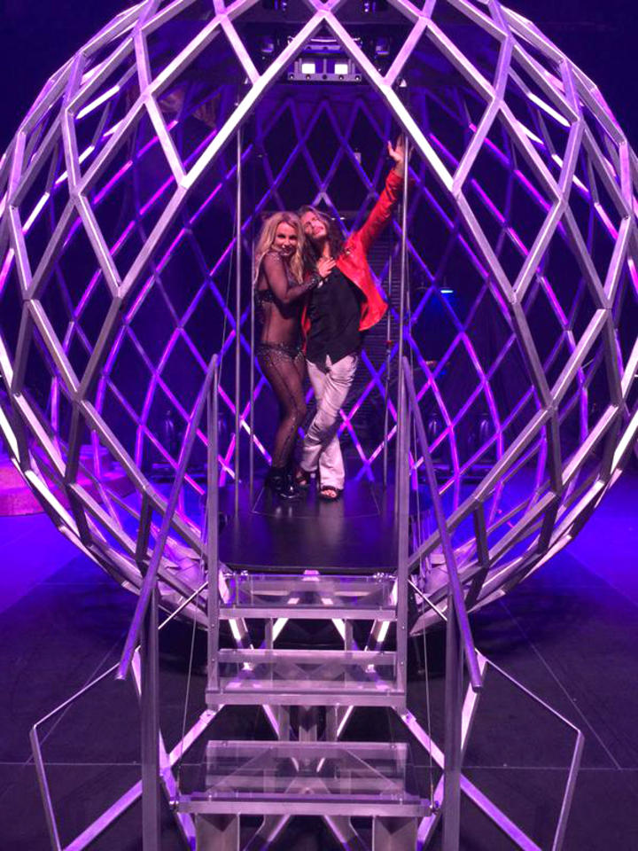 Steven Tyler visita a Britney en Las Vegas