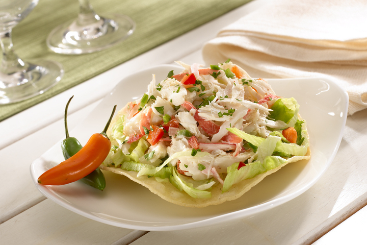 Tostadas de cangrejo