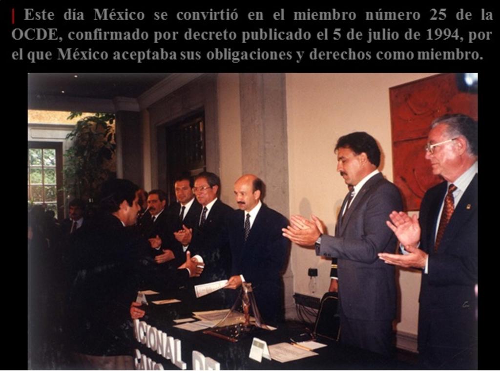 México cumple 21 años como miembro de la OCDE