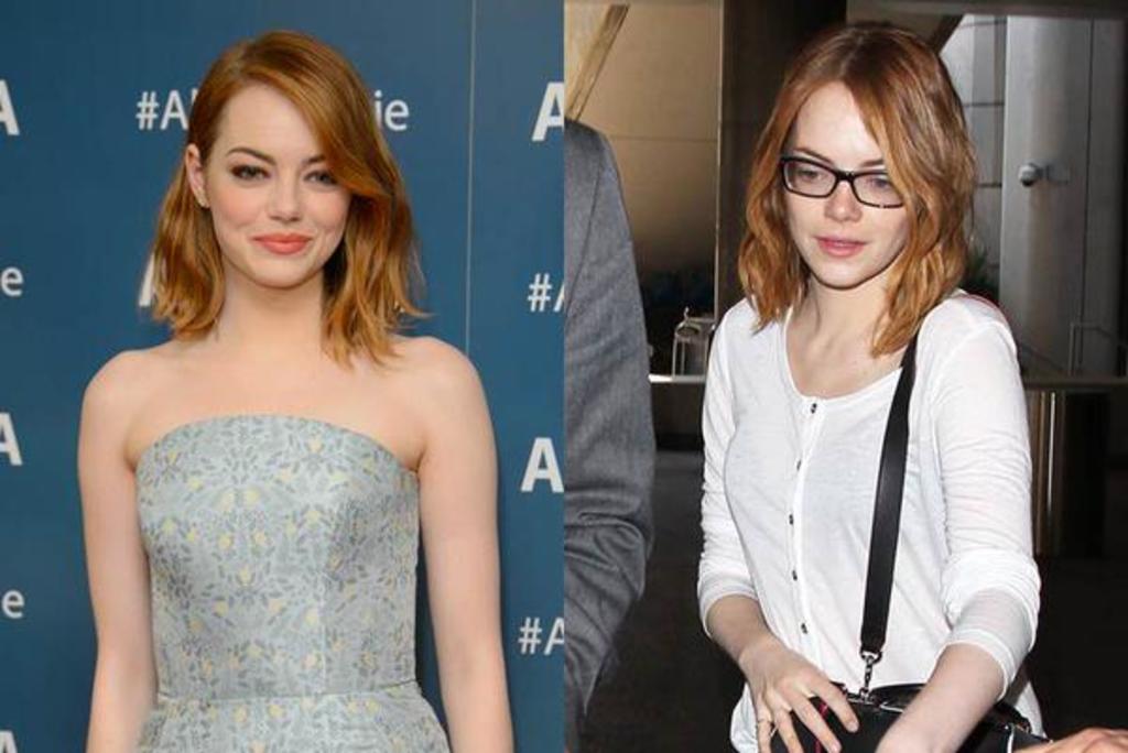 Emma Stone se deja ver sin maquillaje