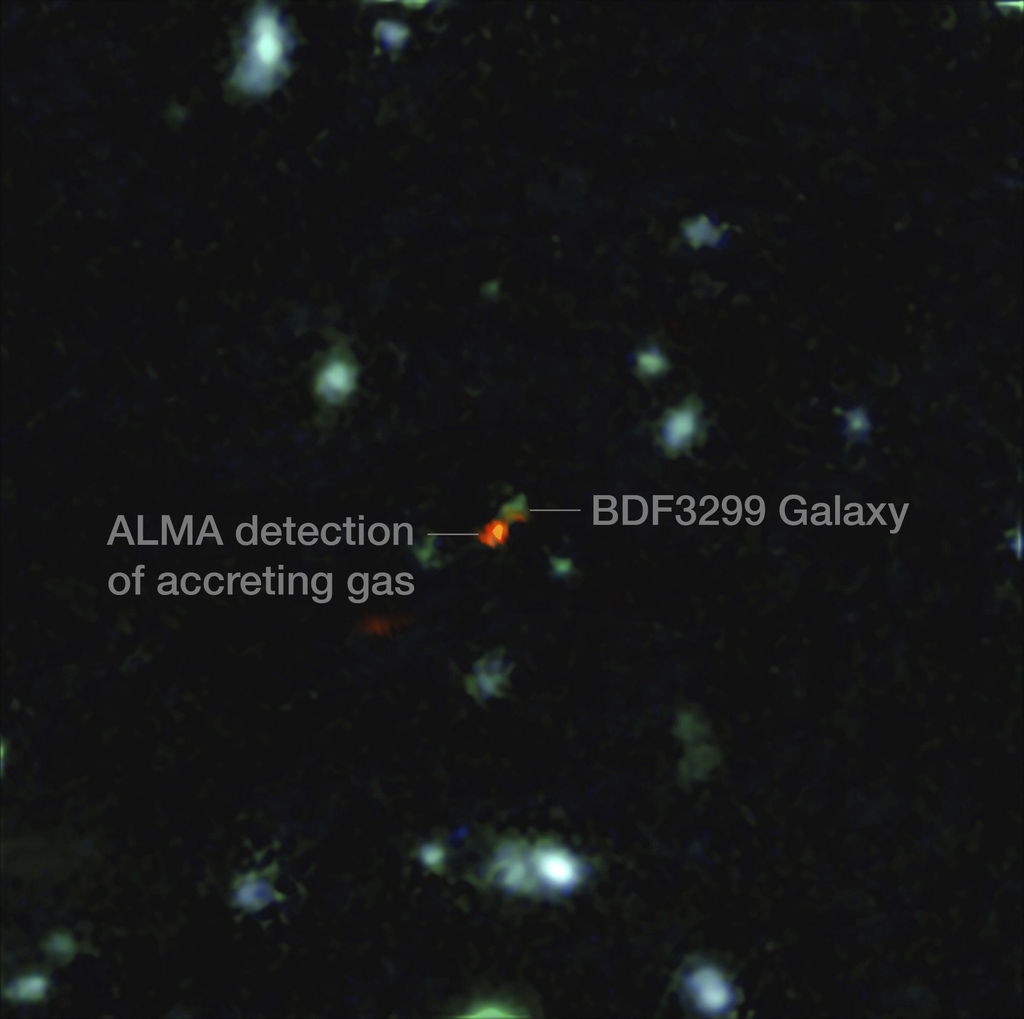 Observan por vez primera el interior de una galaxia temprana