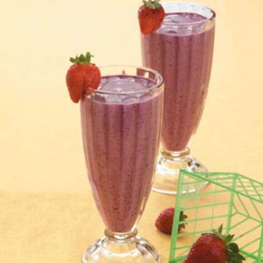 Batido de mora y naranja