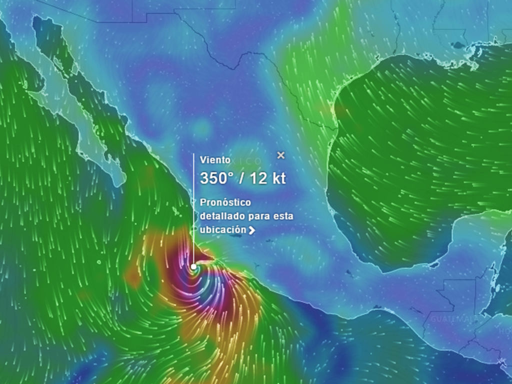 EN VIVO: trayectoria de huracán Patricia