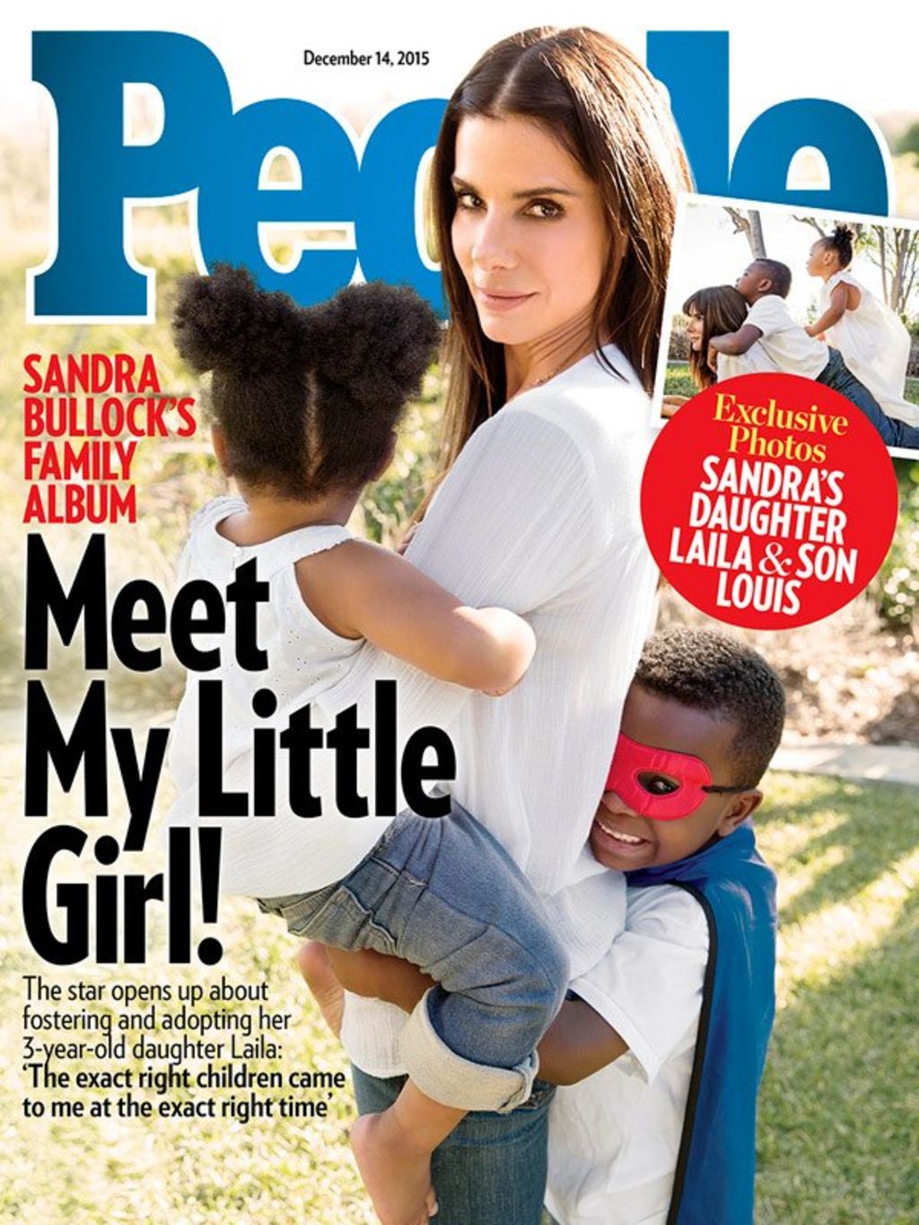 Presenta Sandra Bullock a su segunda hija