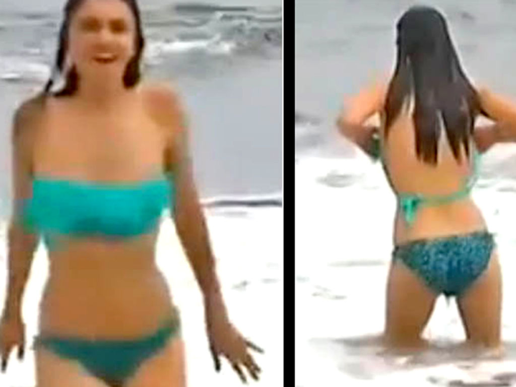 Reportera chilena sufre penoso percance durante transmisión