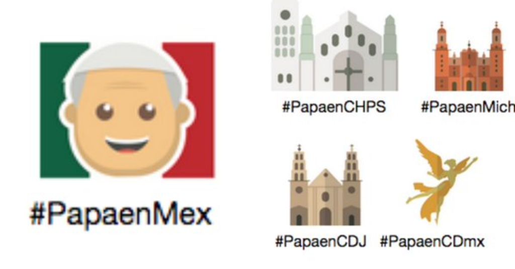 Celebra Twitter visita del Papa con nuevos emojis
