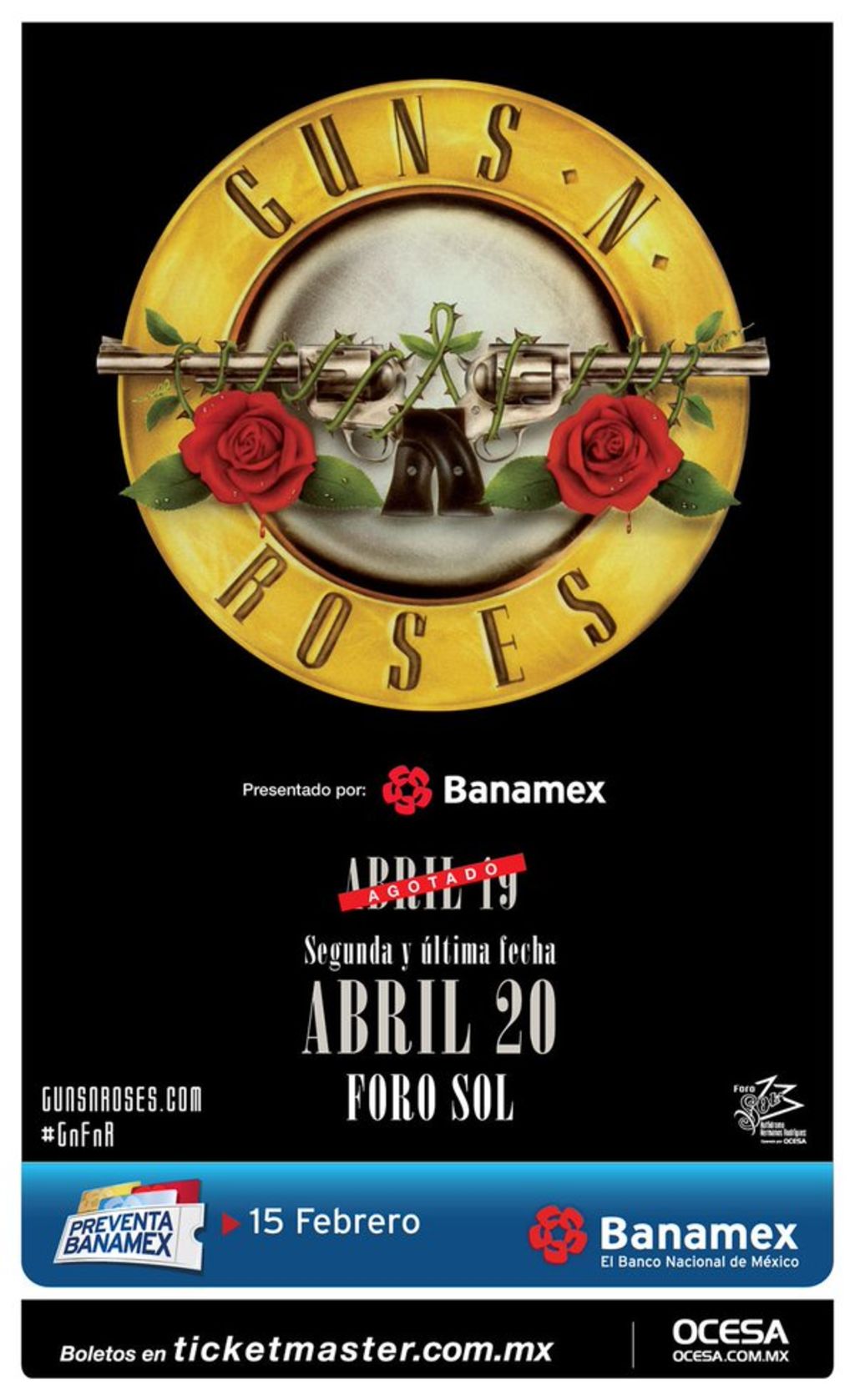 Abre Guns N' Roses segunda fecha en México