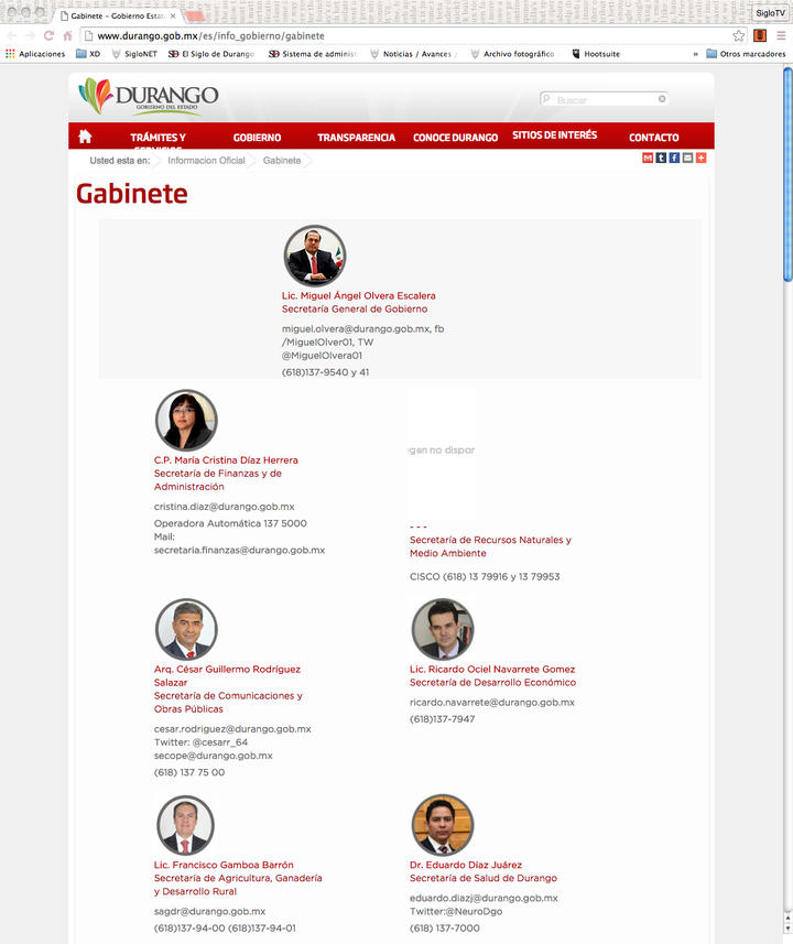 Mujeres, 25% de integrantes del gabinete estatal