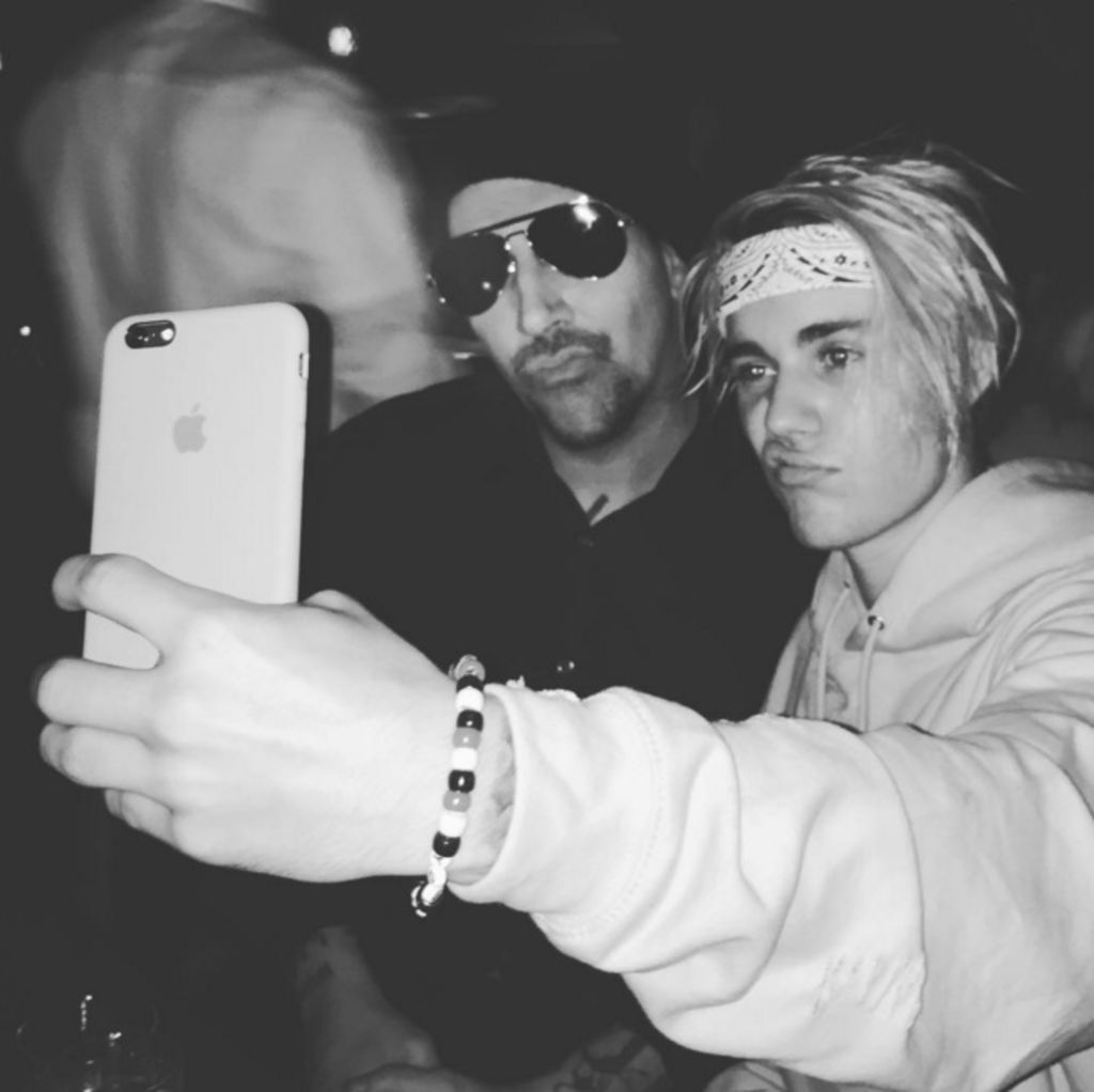 Sorprende Bieber junto a Marilyn Manson
