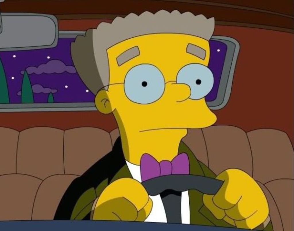 Smithers 'sale del clóset' en Los Simpson