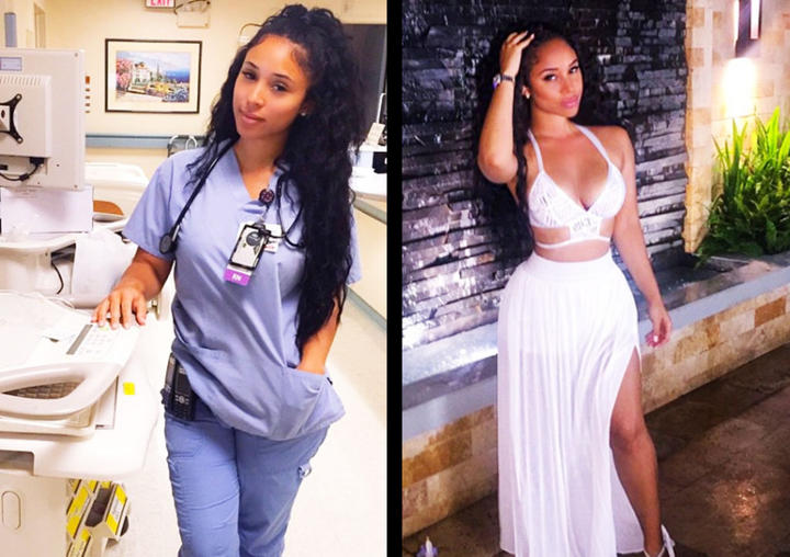 Enfermera causa sensación en Instagram