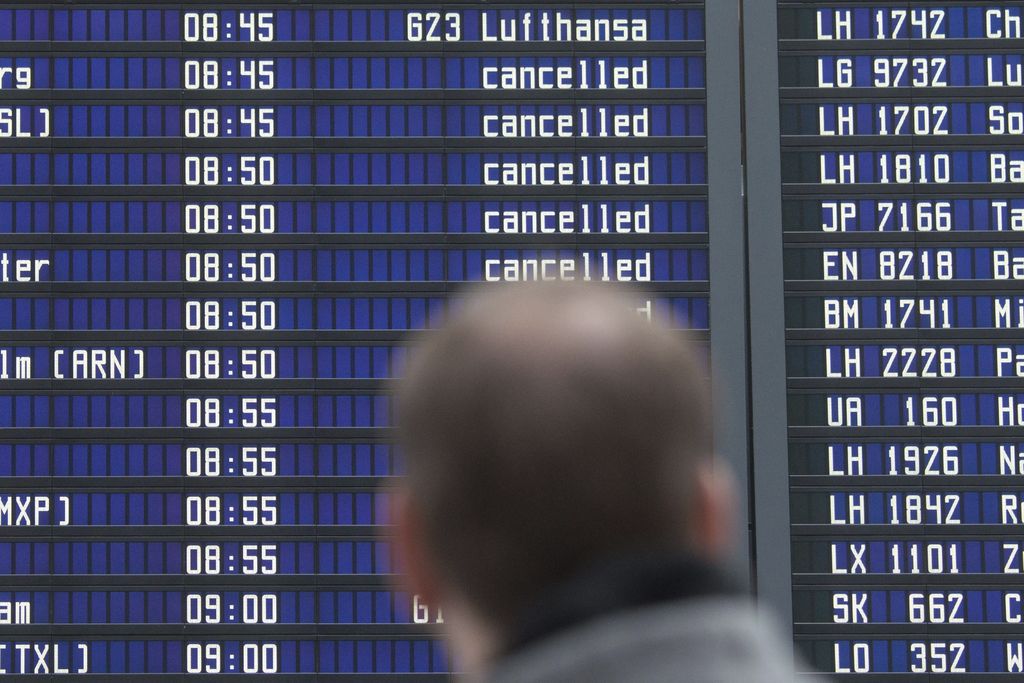 Huelga en seis aeropuertos alemanes afecta a miles de pasajeros