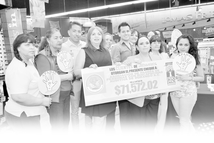 Alsuper entrega apoyo a APADAC