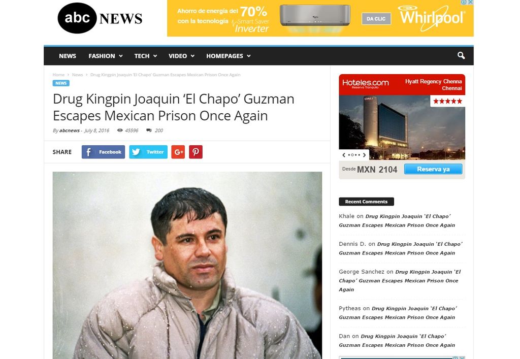 Viralizan rumores sobre supuesta tercera fuga del 'Chapo'