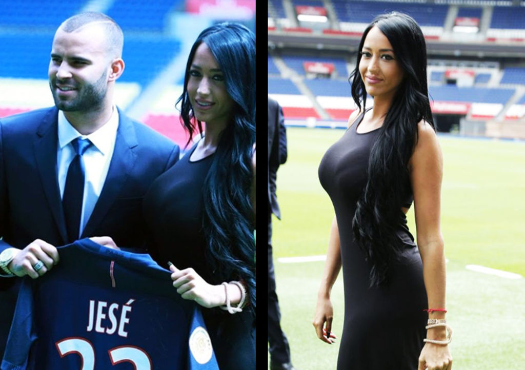 Novia de Jesé le 'roba cámara' en su presentación con el PSG