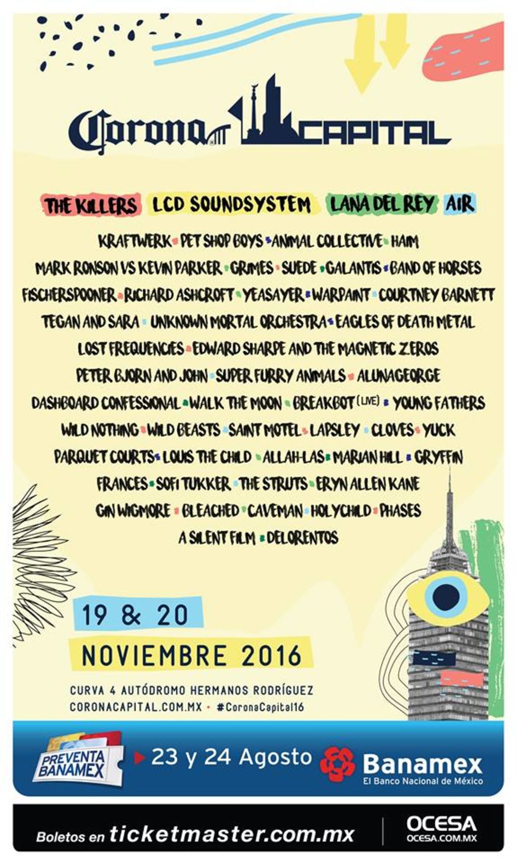 The Killers encabeza cartel de Corona Capital