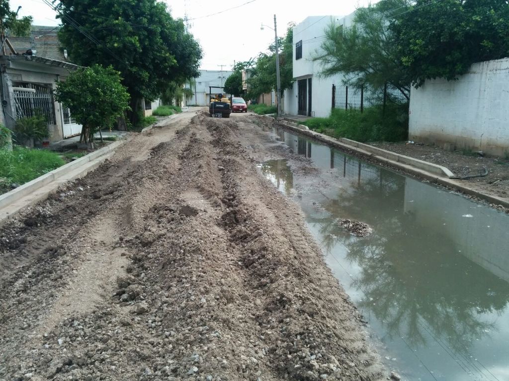 Obras afectadas en Lerdo por las lluvias y siguen los derrumbes