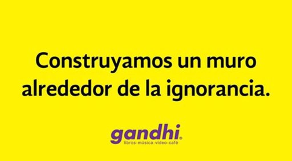 Librerías Gandhi se suma a campaña anti Trump