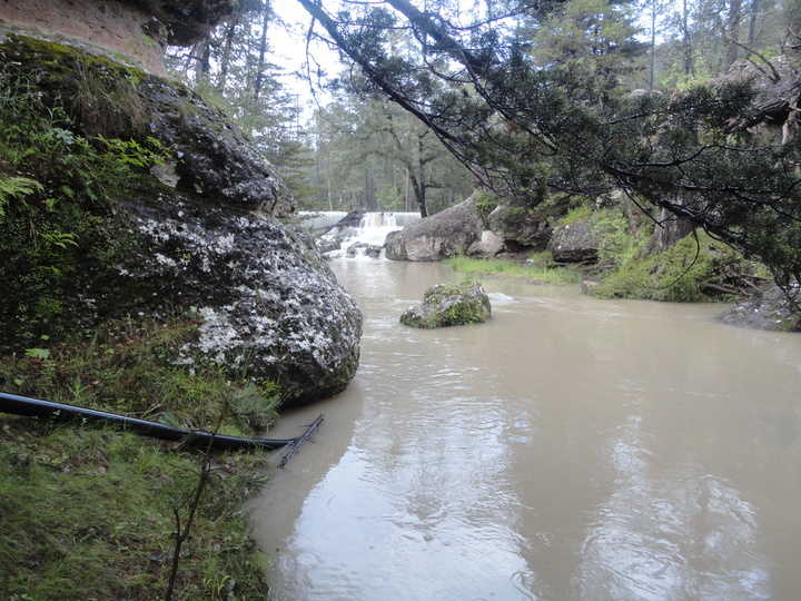 Rúas destruidas en todo el campo