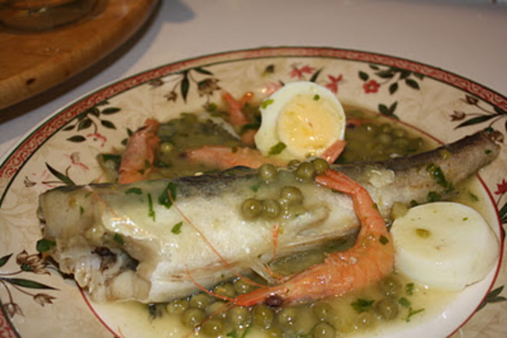 Colas de merluza en salsa verde