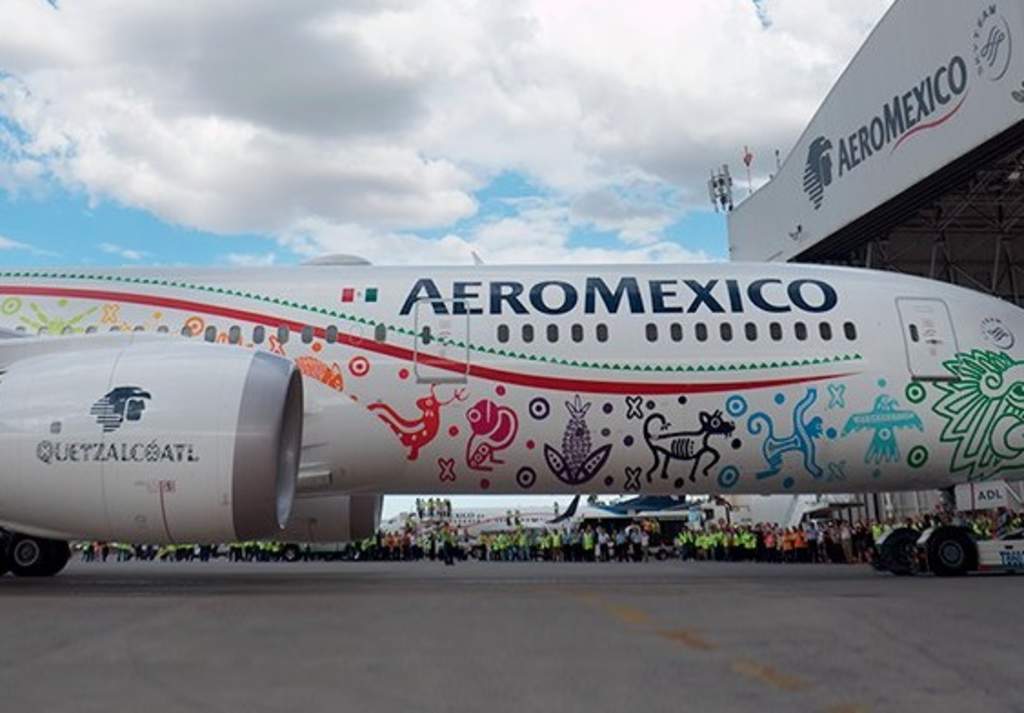 Llega a México el primer 787-9 Quetzalcóatl de Aeroméxico