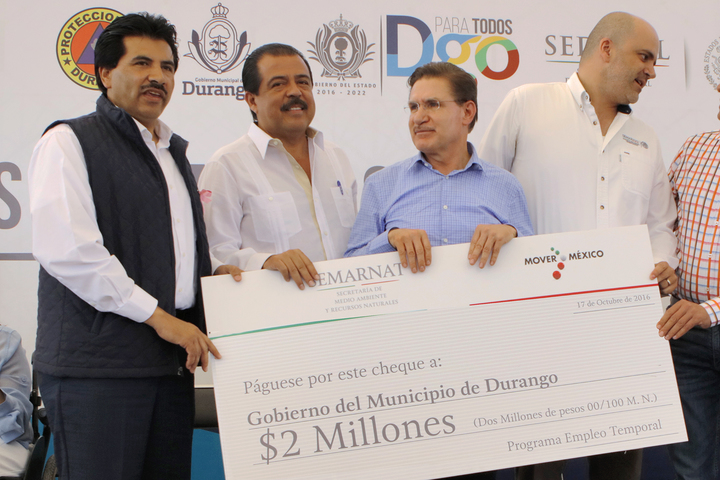 Recibe Durango 2 mdp para acciones de recuperación por contingencias: Doctor Enríquez