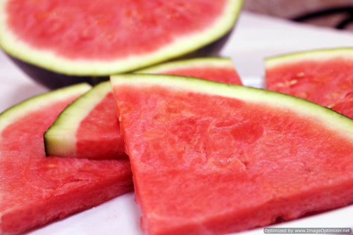 Sandía, rica en fibra