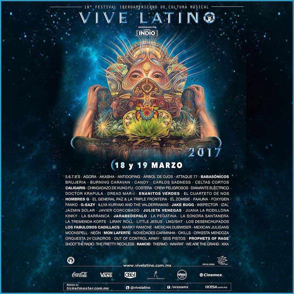 Revelan el cartel del Vive Latino 2017