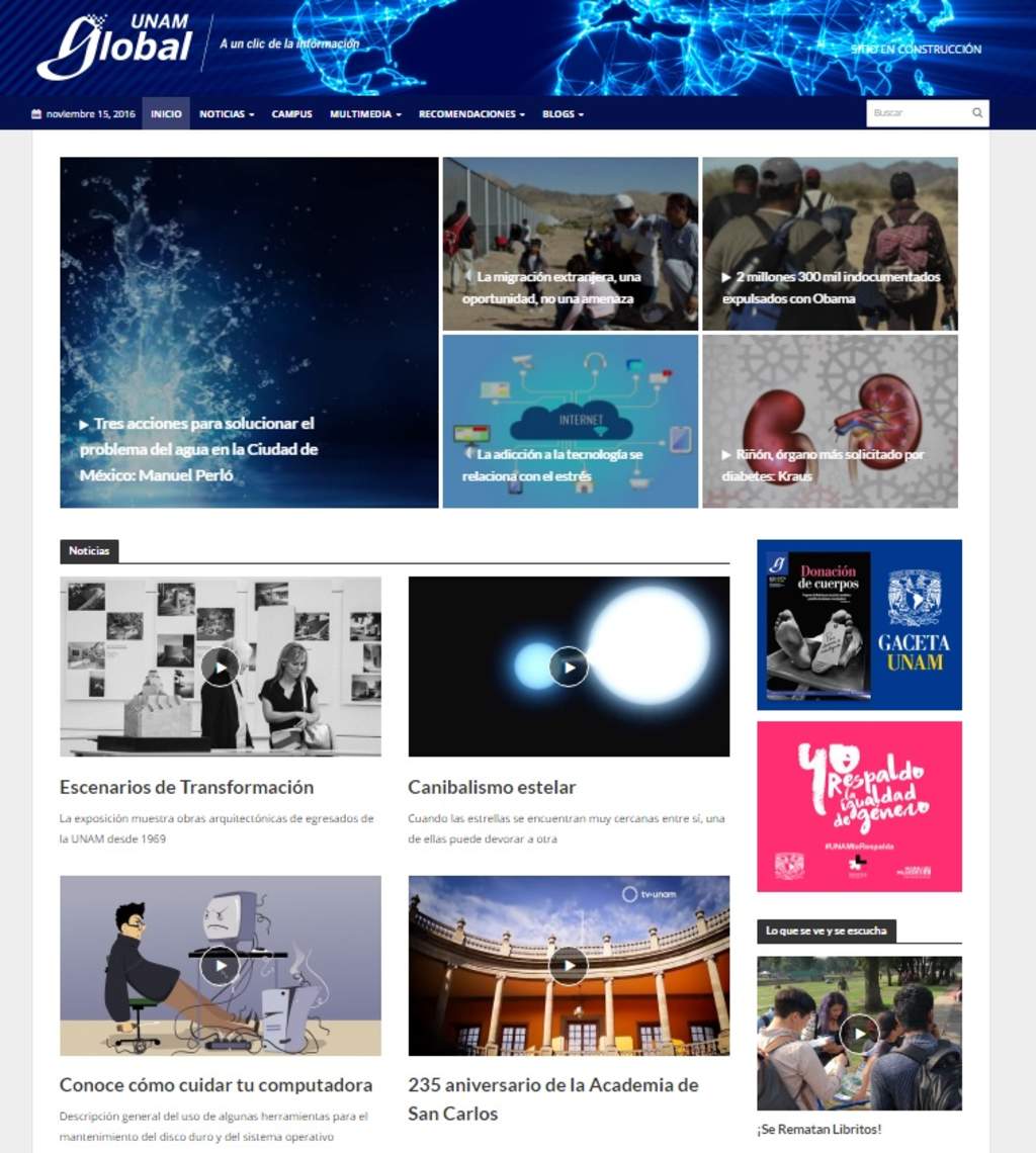 Estrena UNAM portal de noticias