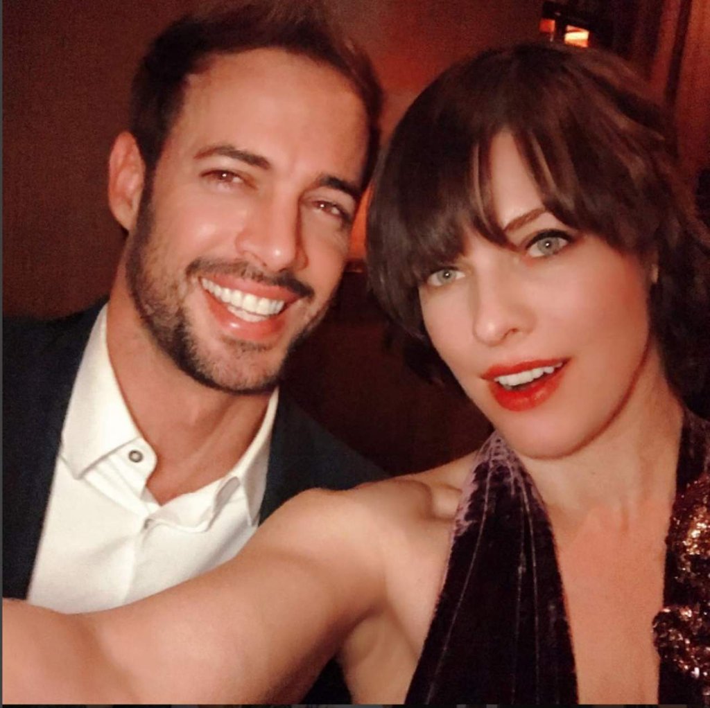 Presume William Levy foto con Milla Jovovich
