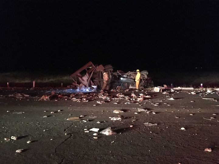 Accidentes carreteros; 11 heridos y una occisa