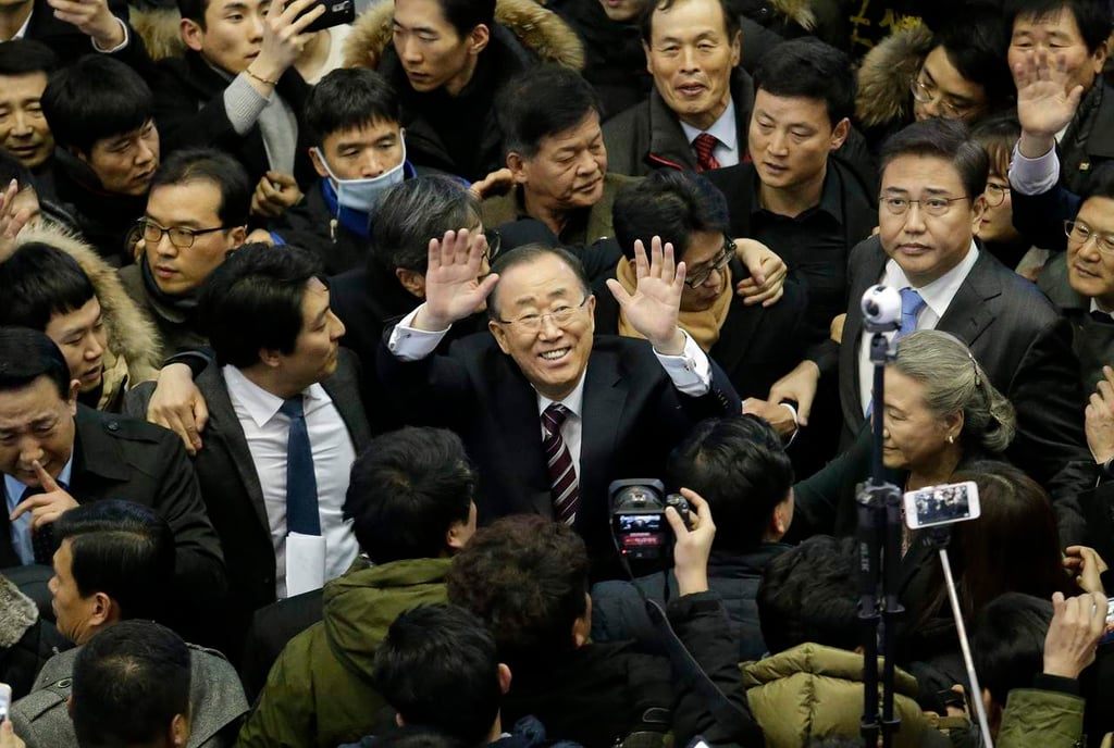 Ban Ki-moon regresa a Surcorea dispuesto a contender por presidencia