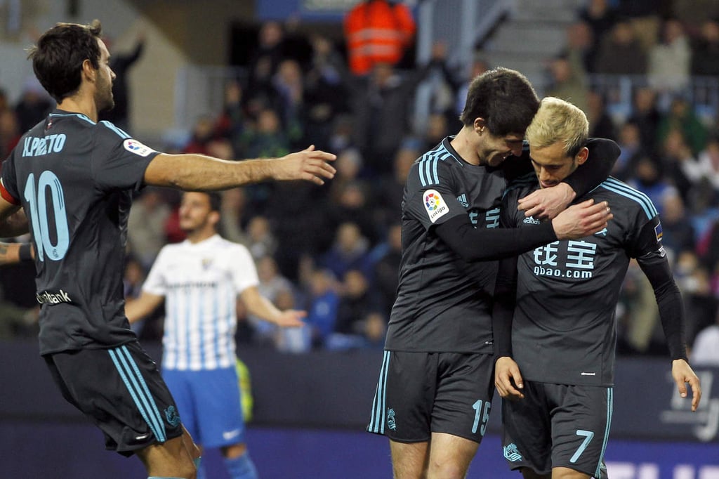 Real Sociedad derrota de visita al Málaga