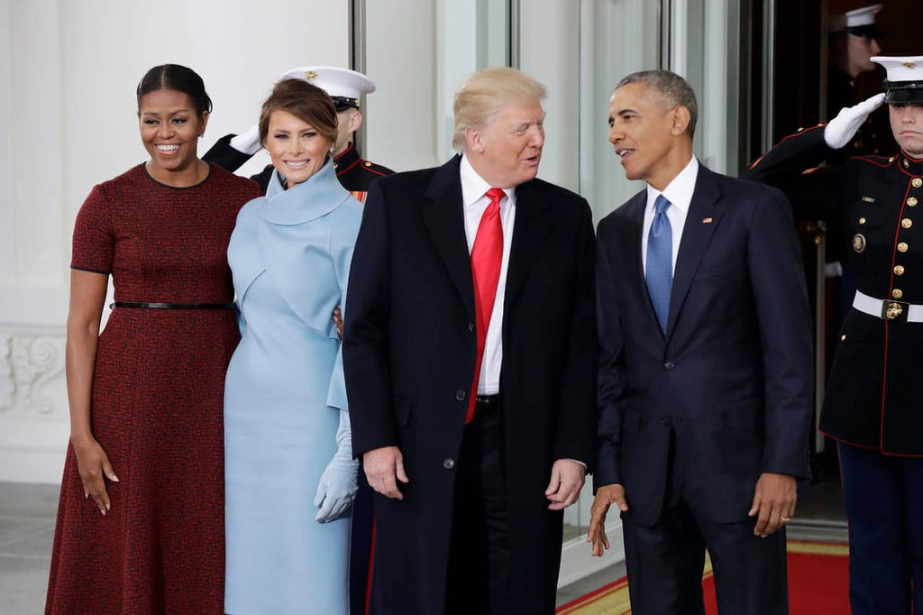 Se reúnen Trump y Obama para acto de bienvenida a la Casa Blanca