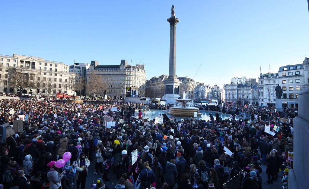 Protestan contra Trump en Londres