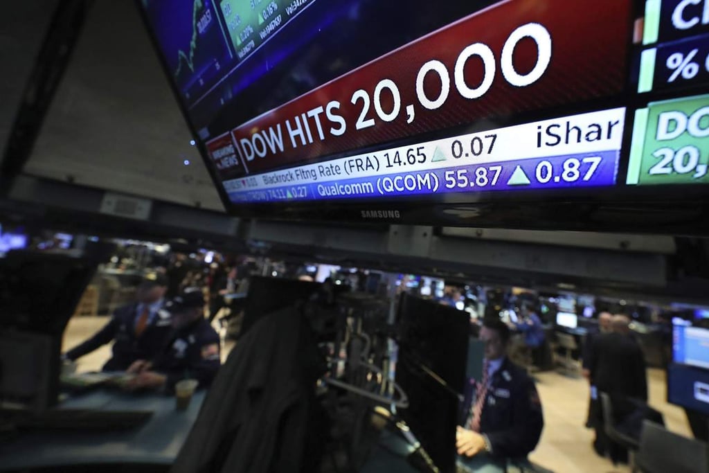Dow Jones supera los 20 mil puntos por primera vez