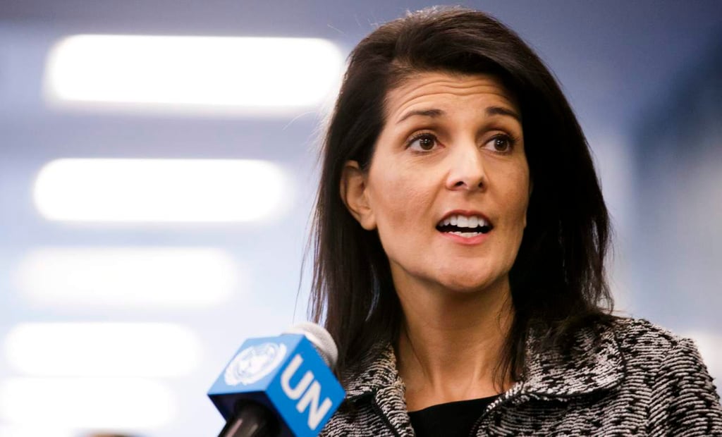 Embajadora de Trump ante ONU amenaza a quienes no respalden a EUA