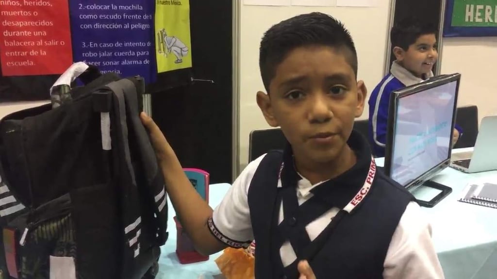 Niño inventor de mochila blindada pide plan de seguridad