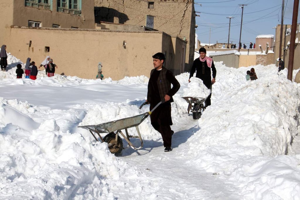 Suman 157 los muertos por temporal de nieve en Afganistán